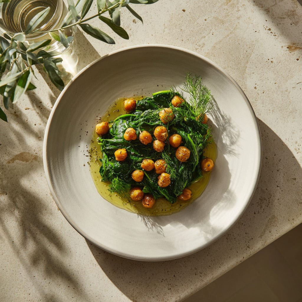 easyChef Pro Spiced Spinach and Chickpea Medley