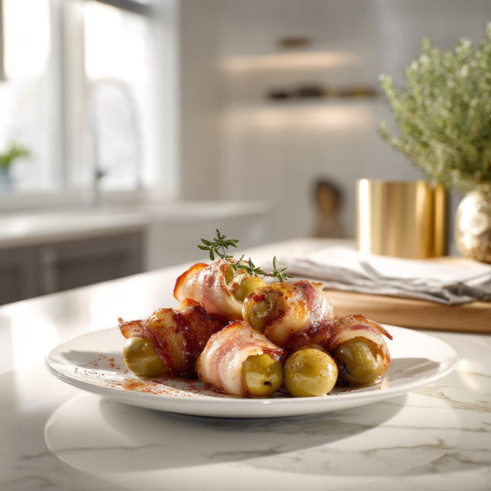 easyChef Pro Spicy Bacon-Wrapped Grilled Olives