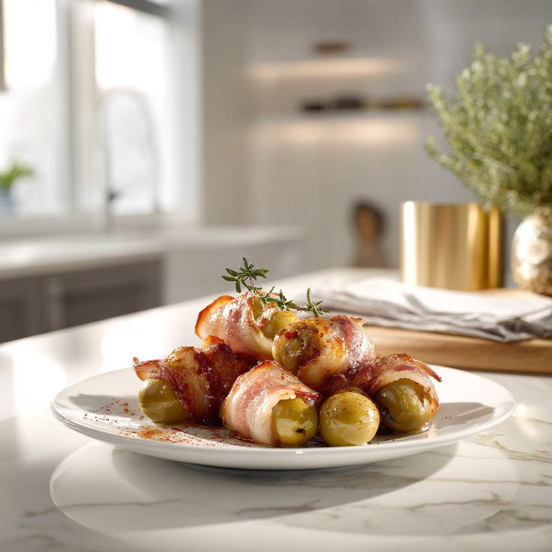 easyChef Pro Spicy Bacon-Wrapped Grilled Olives