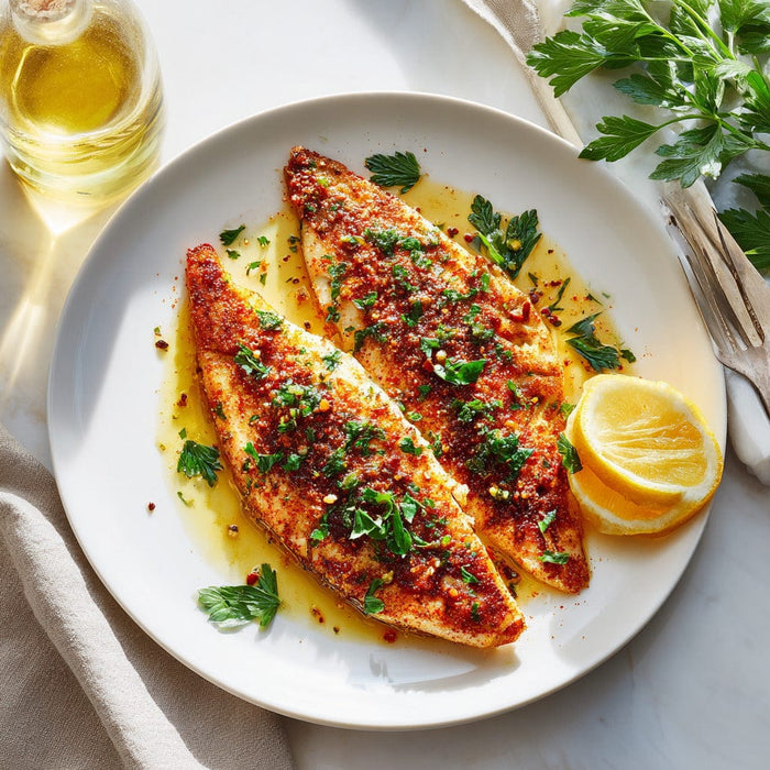 easyChef Pro Spicy Cajun Red Snapper with Herb-Infused Butter