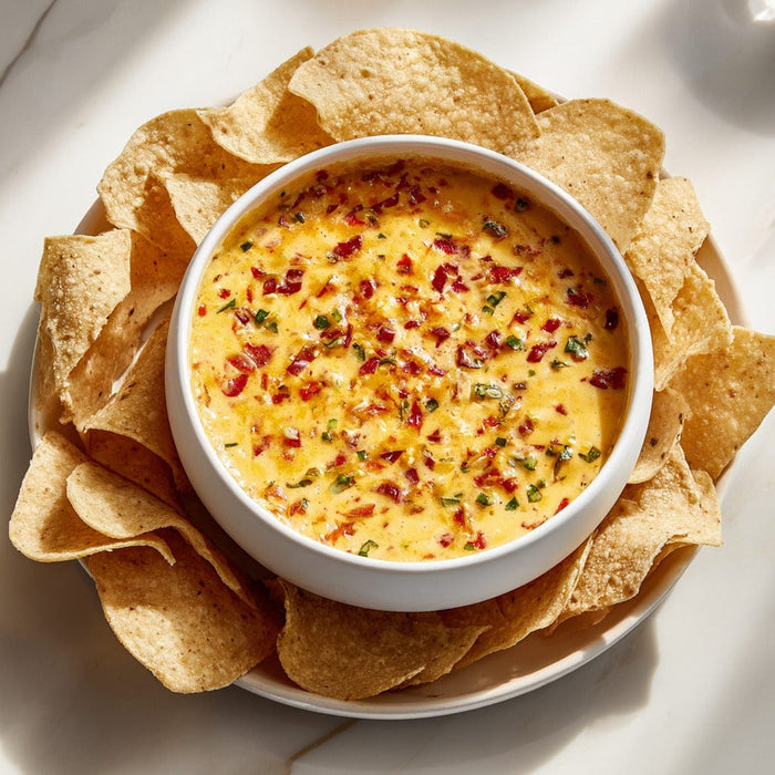 easyChef Pro Spicy Cheesy Queso Dip with Fire-Roasted Tomatoes