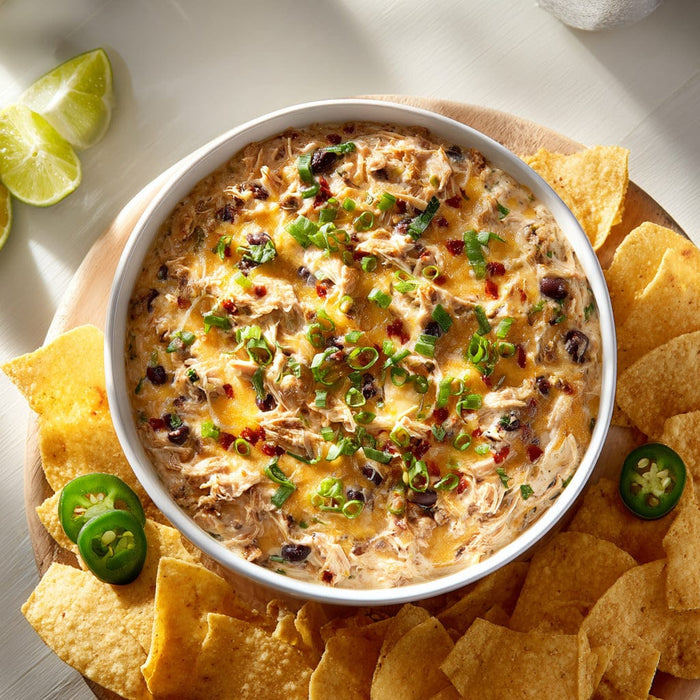 easyChef Pro Spicy Chicken Queso Dip with Black Beans