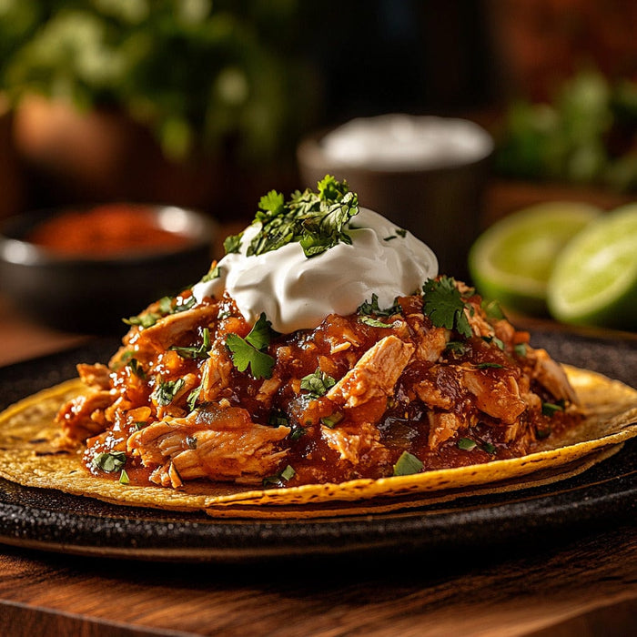 easyChef Pro Spicy Chicken Tinga Tostadas