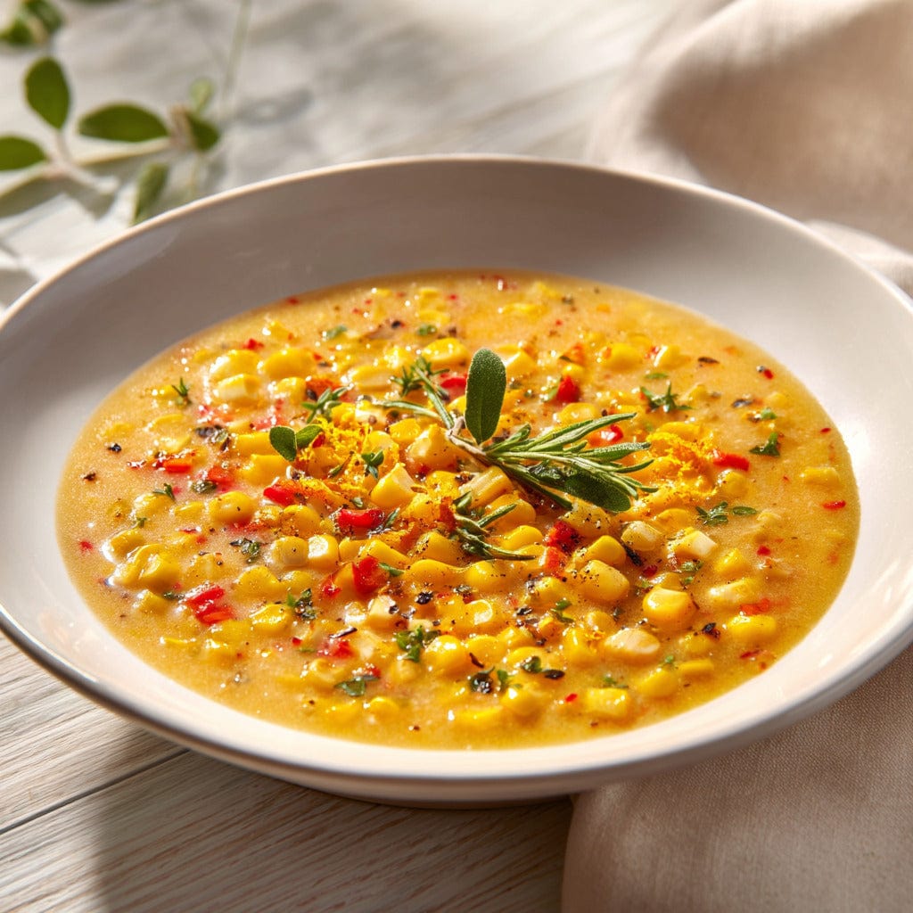 easyChef Pro Spicy Chipotle Corn Chowder with Fresh Herbs