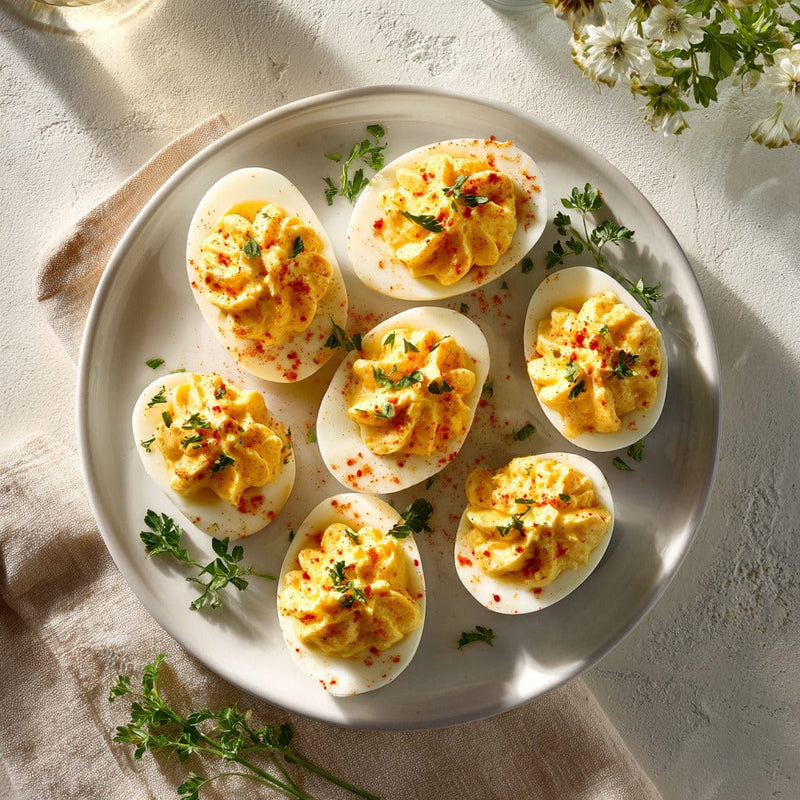 easyChef Pro Spicy Creole Deviled Eggs with Horseradish Twist