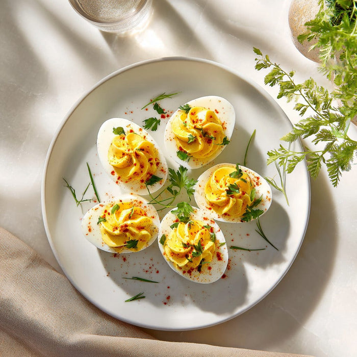 easyChef Pro Spicy Creole Horseradish Deviled Eggs