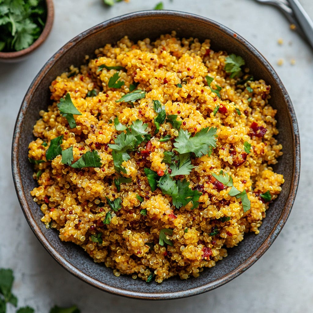 easyChef Pro Spicy Curried Quinoa with Ancho Chile Infusion