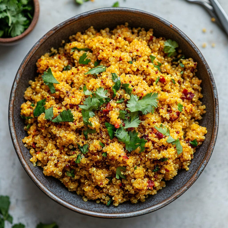 easyChef Pro Spicy Curried Quinoa with Ancho Chile Infusion