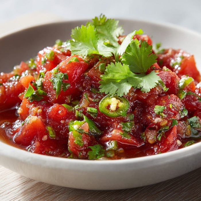 easyChef Pro Spicy Fire-Roasted Tomato Salsa with Fresh Cilantro