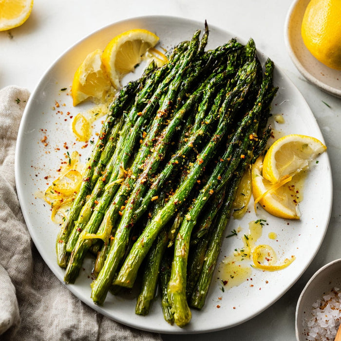 easyChef Pro Spicy Lemon Cajun Roasted Asparagus