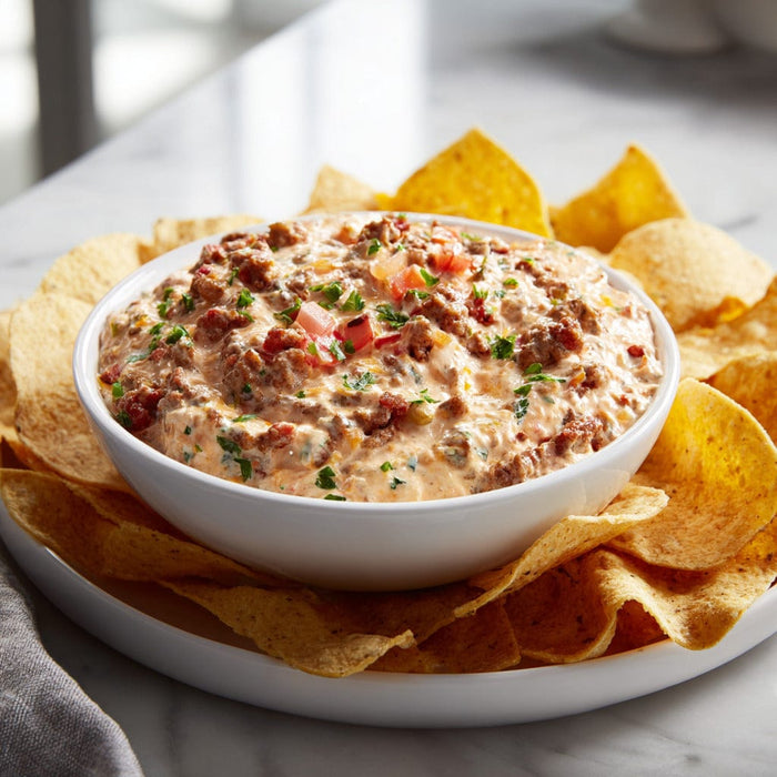 easyChef Pro Spicy Sausage and Cheesy Tomato Dip