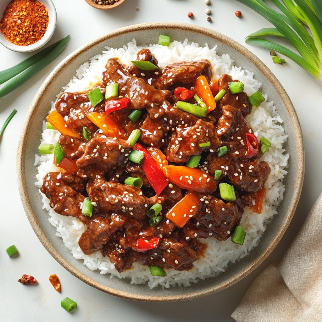 easyChef Pro Spicy Sesame Mongolian Beef Stir-Fry