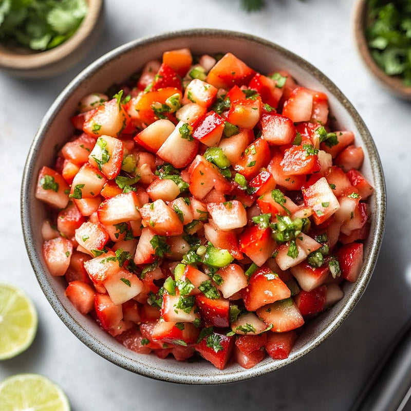 easyChef Pro Spicy Strawberry Jalapeño Salsa with Lime Twist