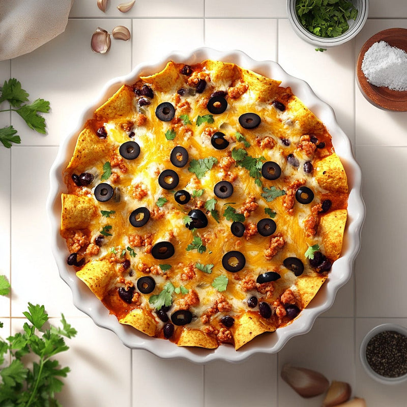 easyChef Pro Spicy Tempeh and Black Bean Enchilada Bake