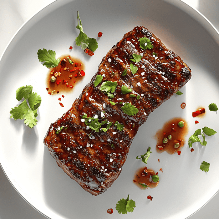 easyChef Pro Spicy Vermouth-Infused Flat Iron Steak