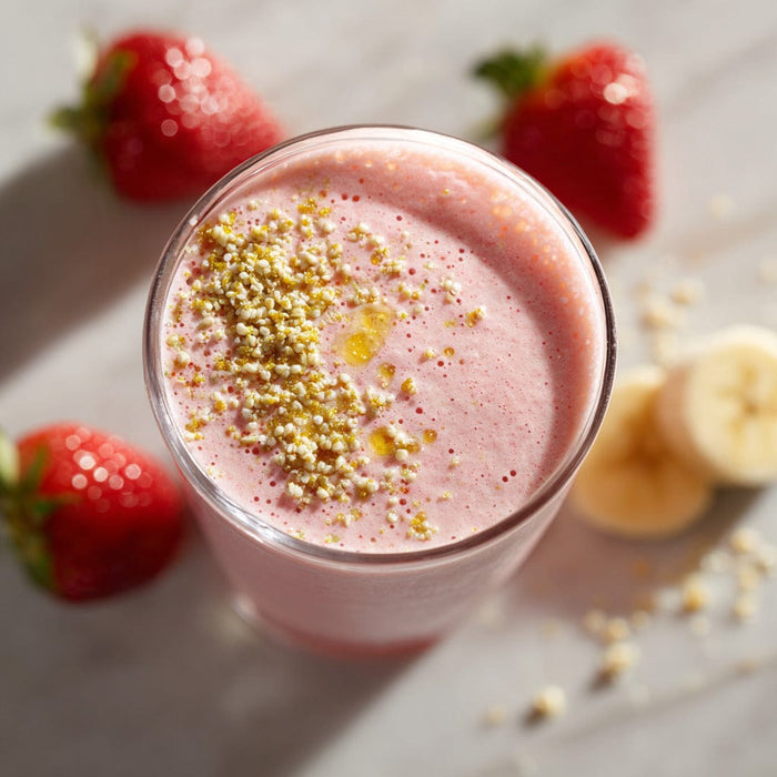 easyChef Pro Strawberry Banana Flax Smoothie