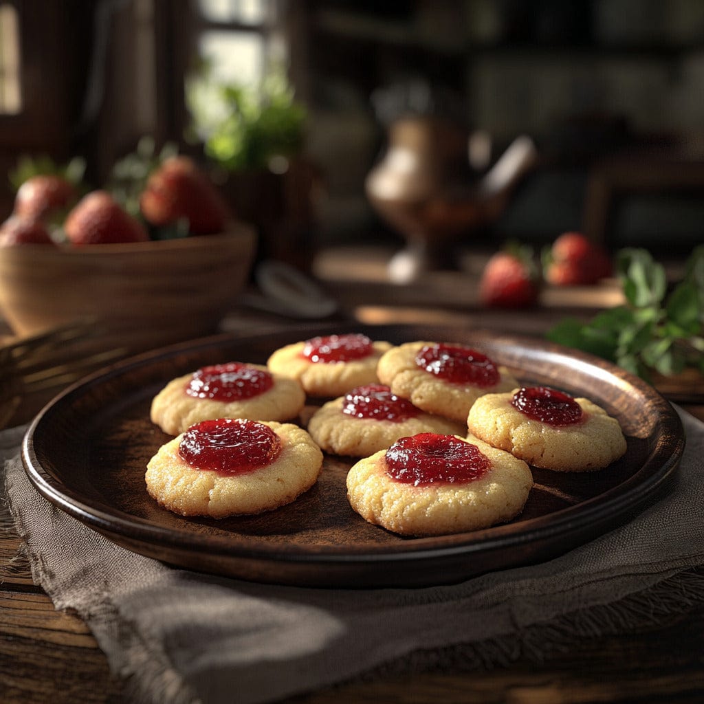 easyChef Pro Strawberry Jam Thumbprint Cookies