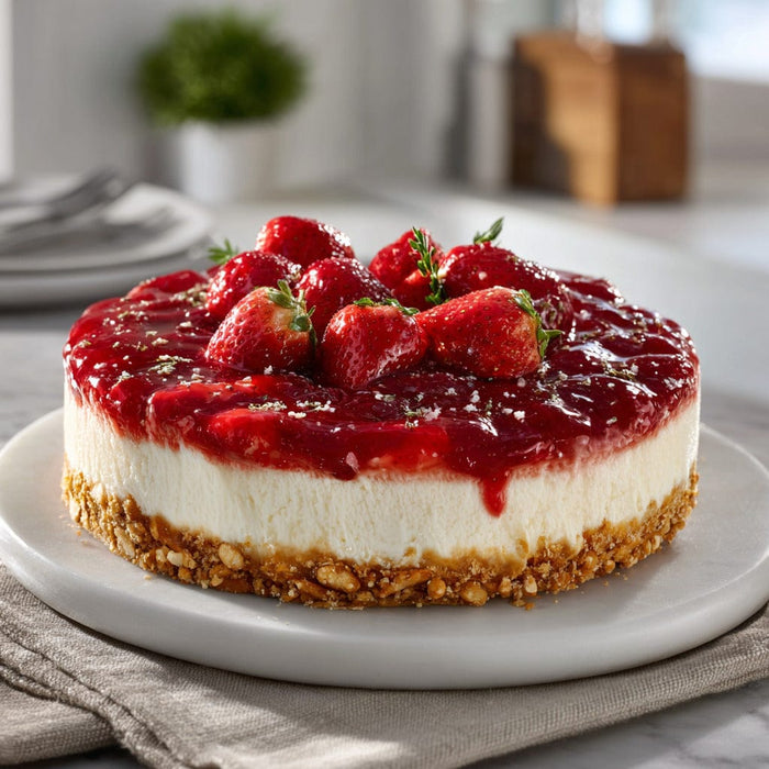 easyChef Pro Strawberry Pretzel Cheesecake Bars