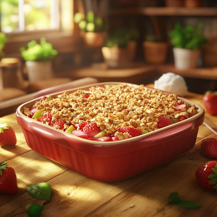 easyChef Pro Strawberry Rhubarb Crunch