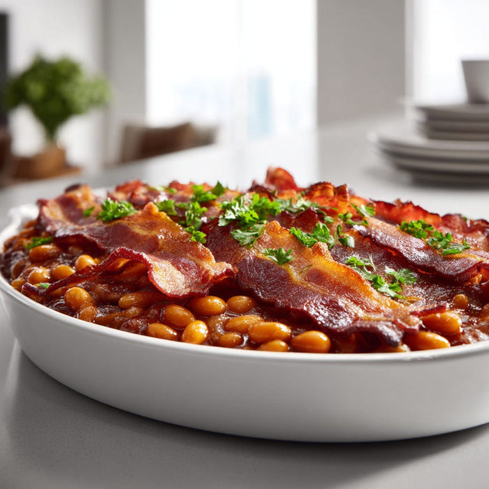 easyChef Pro Sweet and Smoky Bacon Baked Beans with a Tangy Twist