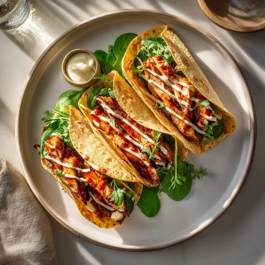 easyChef Pro Sweet and Spicy Chicken Wraps with Cool Cucumber Sauce