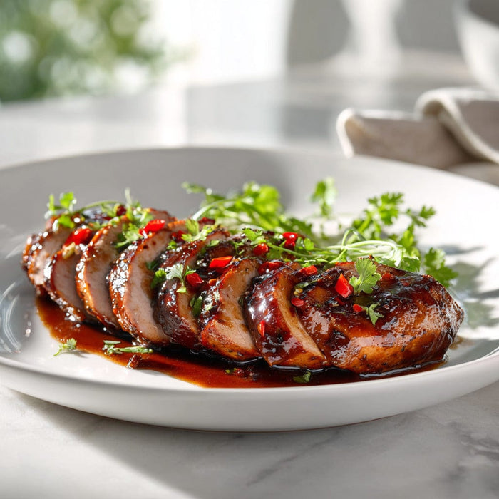 easyChef Pro Sweet and Spicy Molasses-Glazed Grilled Pork Tenderloin