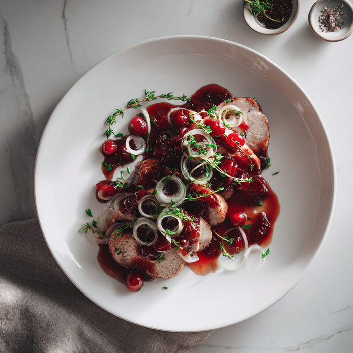easyChef Pro Sweet and Tangy Cranberry-Glazed Pork Loin