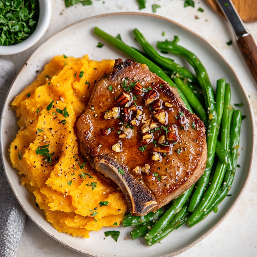 easyChef Pro Sweet Honey Pecan Pork Chops