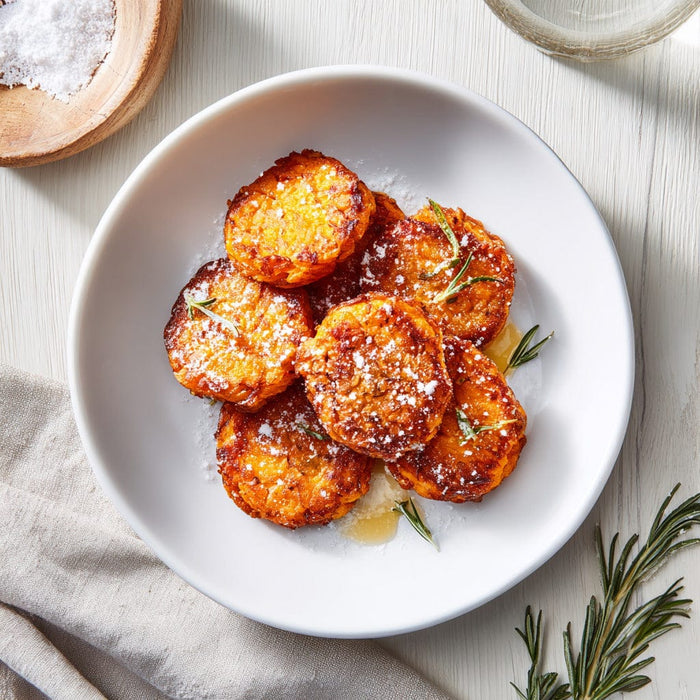 easyChef Pro Sweet Potato Vanilla Hash Brown Treats with Brown Sugar Glaze