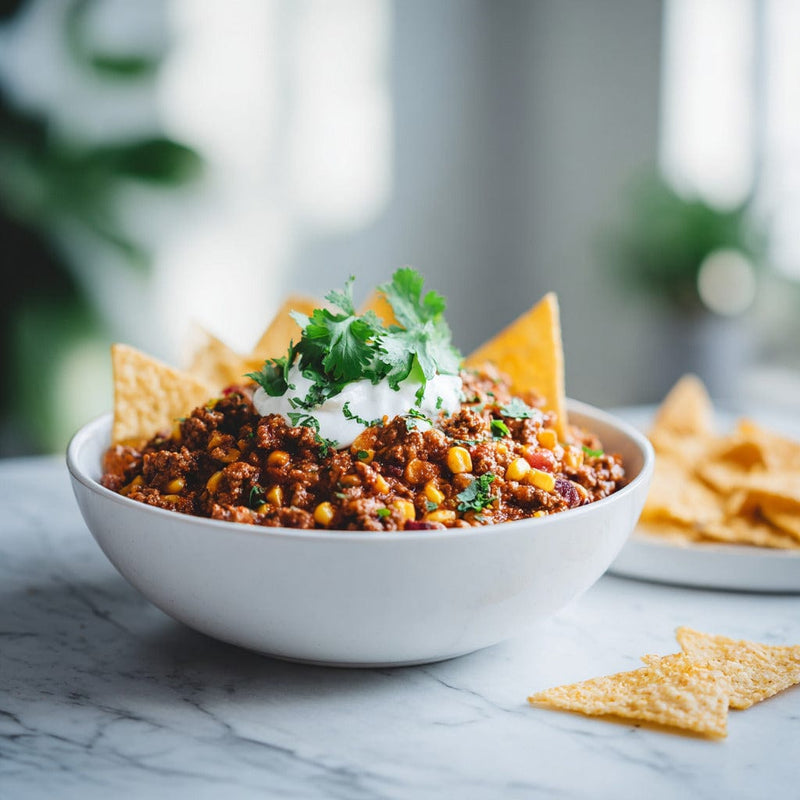 easyChef Pro Taco Beef Stew with Fire-Roasted Tomatoes