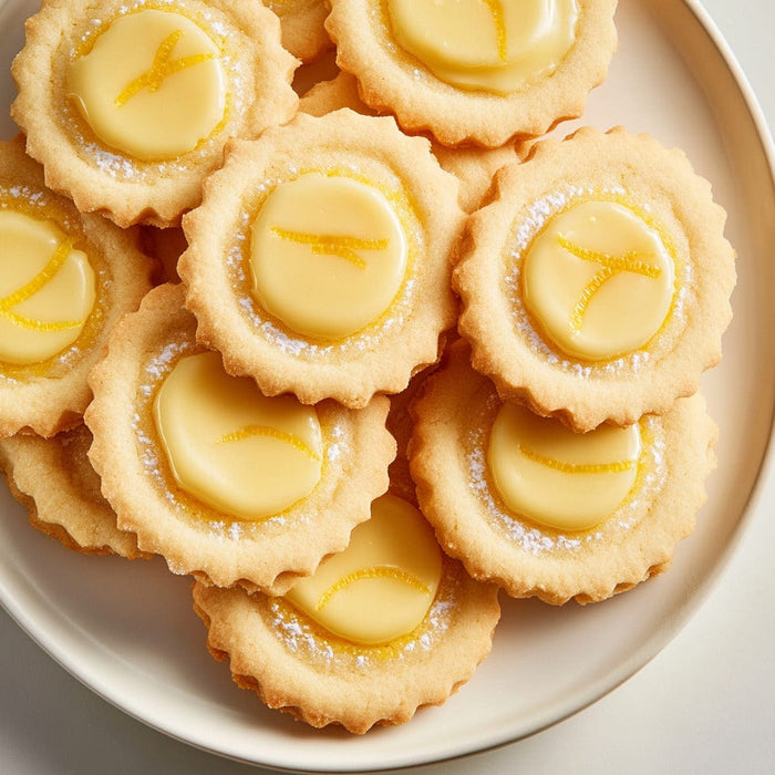 easyChef Pro Tangy Lemon Shortbread Sandwich Cookies with Velvety Lemon Curd Filling
