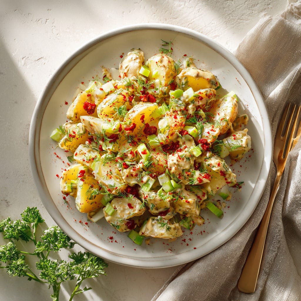 easyChef Pro Tangy Mustard Potato Salad with Crunchy Relish