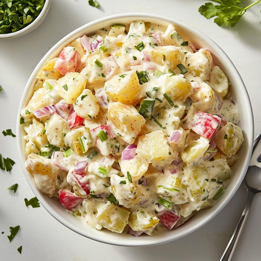 easyChef Pro Tangy Mustard Potato Salad with Sweet Pickles