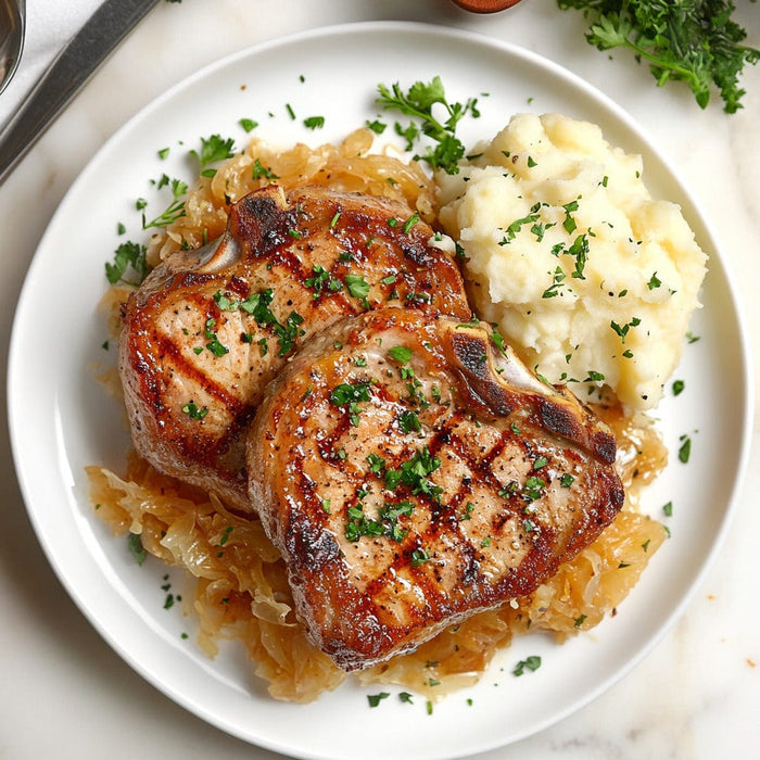 easyChef Pro Tangy Pork Chop & Sauerkraut