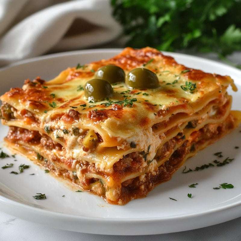 easyChef Pro Tangy Sour Cream Lasagna with Herb-Infused Meat Sauce