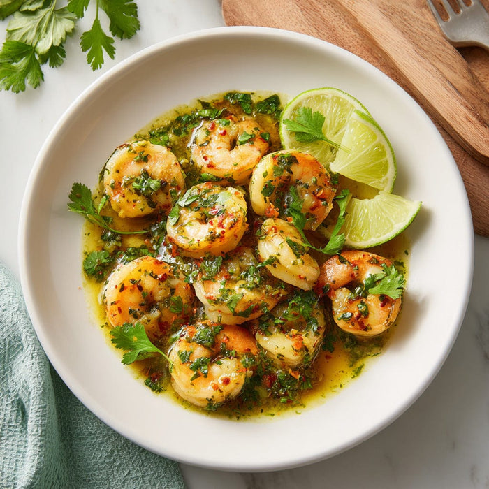 easyChef Pro Tequila Lime Shrimp Sauté with Fresh Cilantro