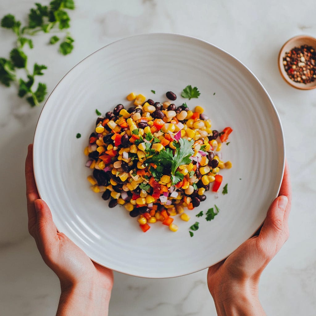 easyChef Pro Tex-Mex Fiesta Bean Salad with Cilantro-Lime Dressing