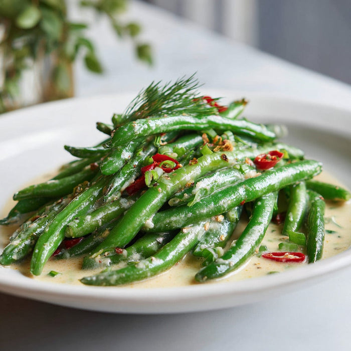 easyChef Pro Thai Spicy Green Beans with Coconut Lemongrass Sauce
