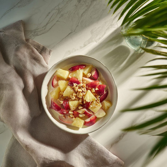 easyChef Pro Tropical Caramelized Apple & Pineapple Salad with Crunchy Peanuts