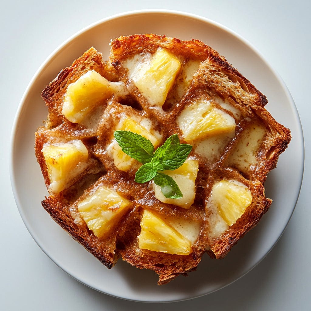 easyChef Pro Tropical Cinnamon Capirotada with Pineapple and Colby Cheese