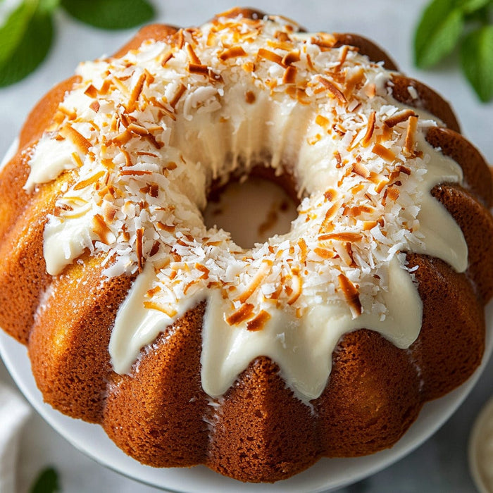 easyChef Pro Tropical Coconut Buttermilk Bundt Cake