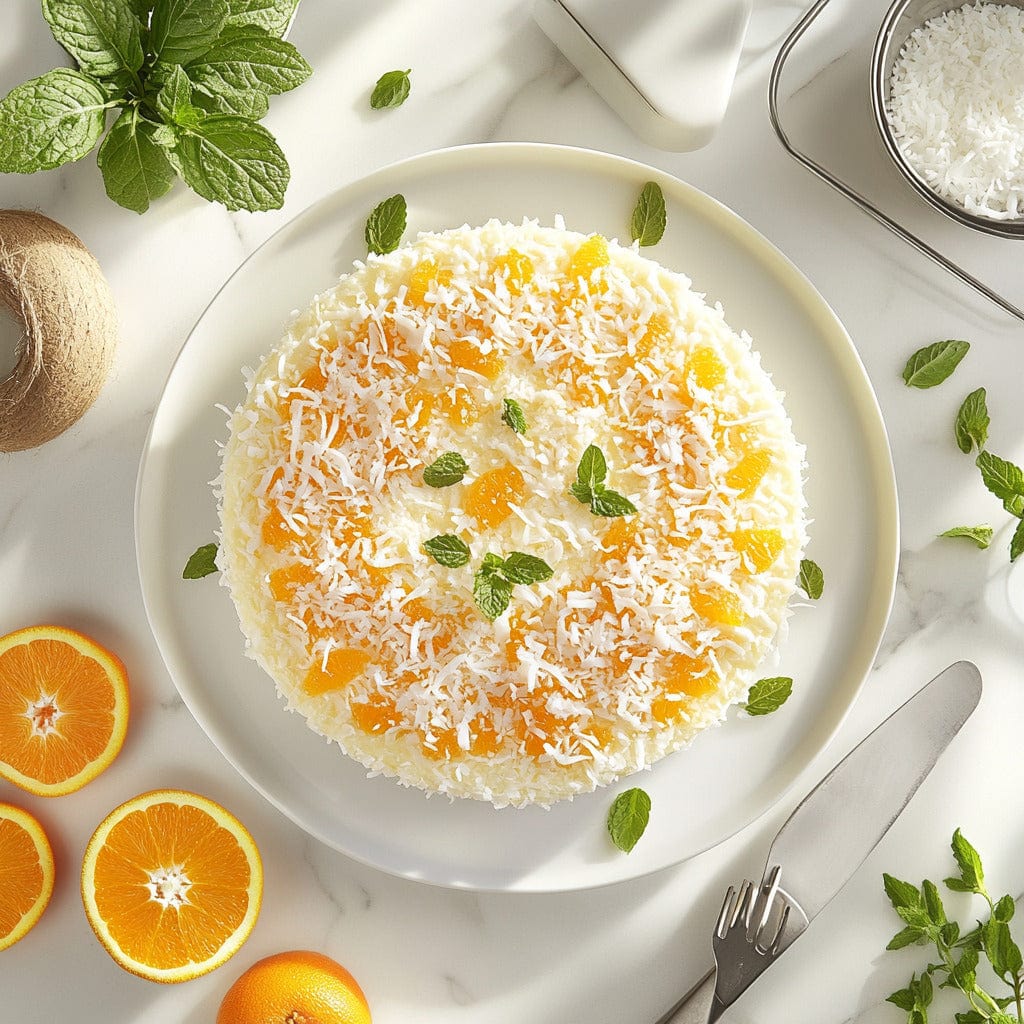 easyChef Pro Tropical Coconut Cake with Orange Essence