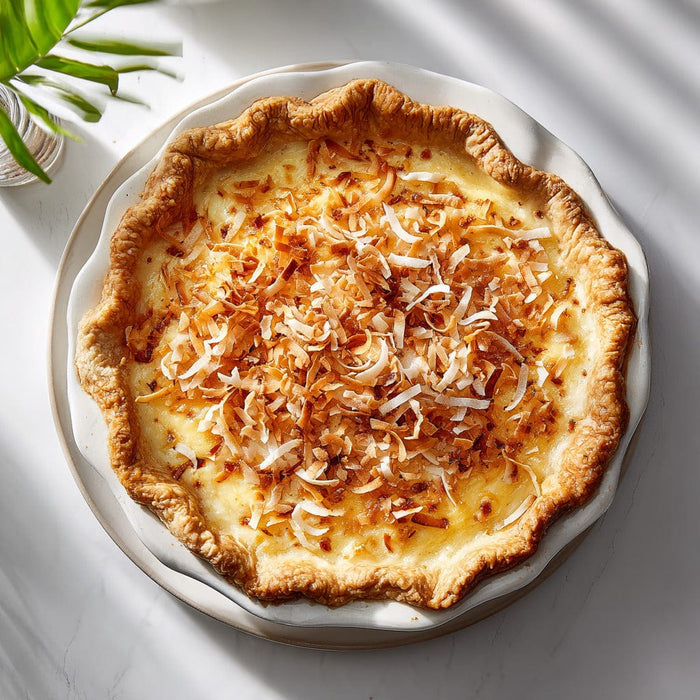 easyChef Pro Tropical Coconut Nutmeg Custard Pie