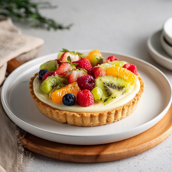 easyChef Pro Tropical Fruit Cream Cheese Tart with Buttery Crust