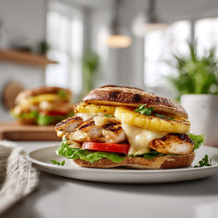 easyChef Pro Tropical Grilled Chicken and Pineapple Sandwiches