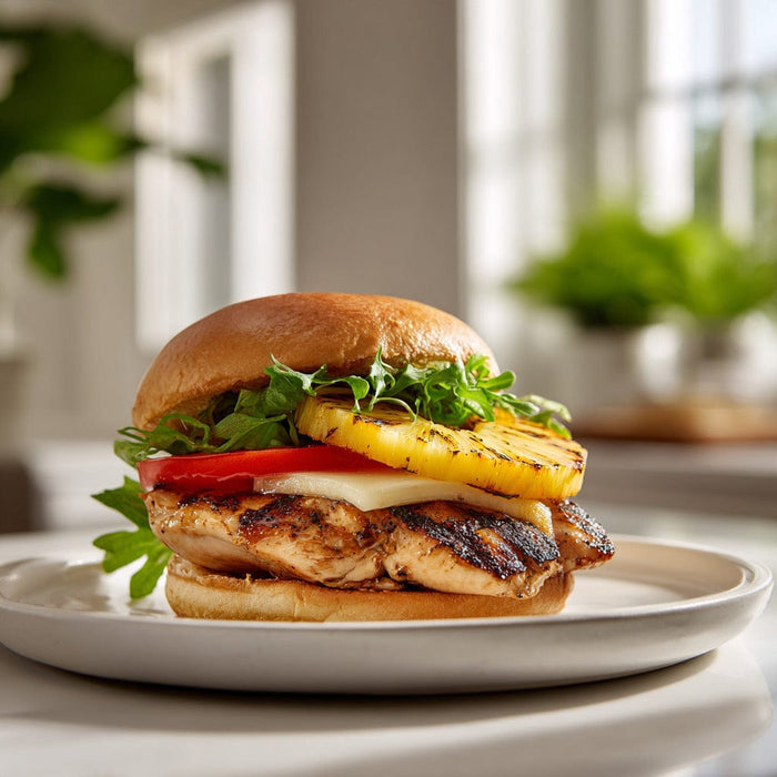 easyChef Pro Tropical Grilled Chicken Sandwich with Pineapple and Provolone