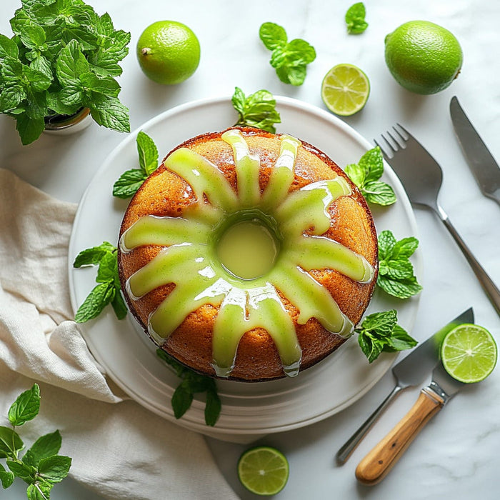easyChef Pro Tropical Key Lime Rum Cake with Buttery Glaze
