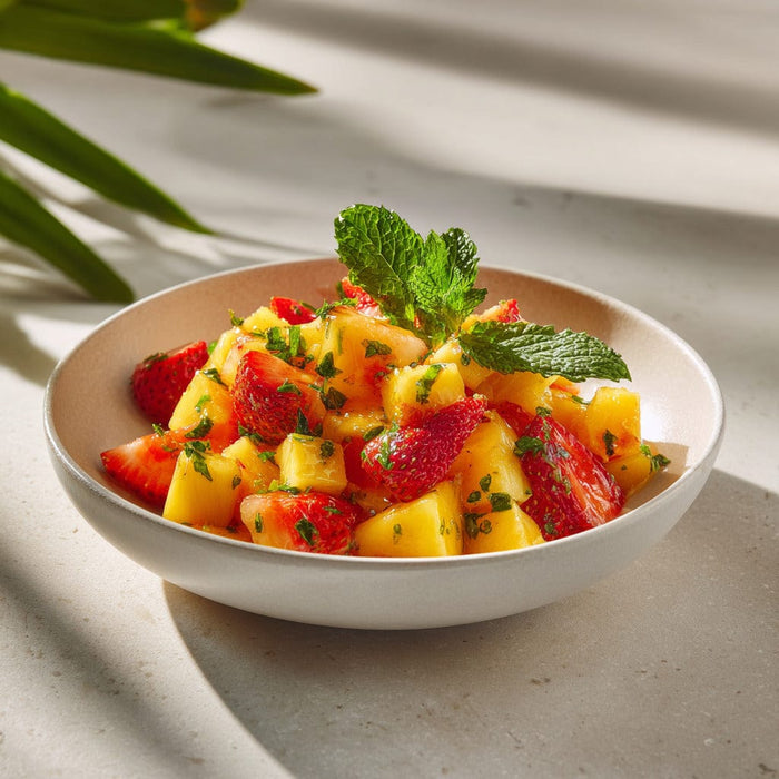 easyChef Pro Tropical Mango Strawberry Salsa