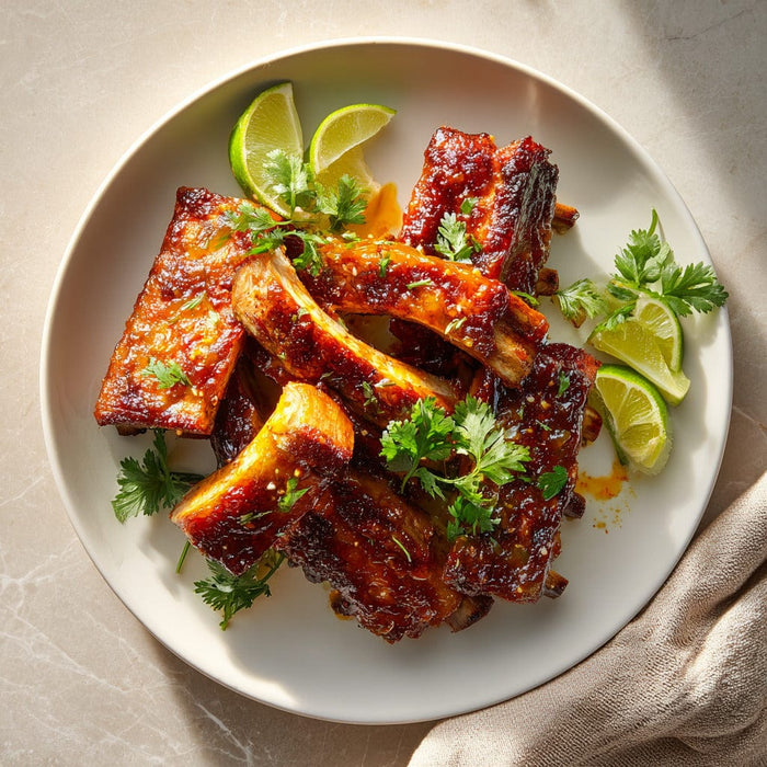 easyChef Pro Tropical Papaya-Glazed Baby Back Ribs