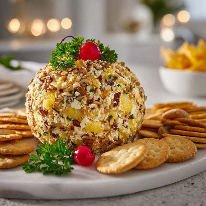 easyChef Pro Tropical Pineapple Pecan Cheese Ball